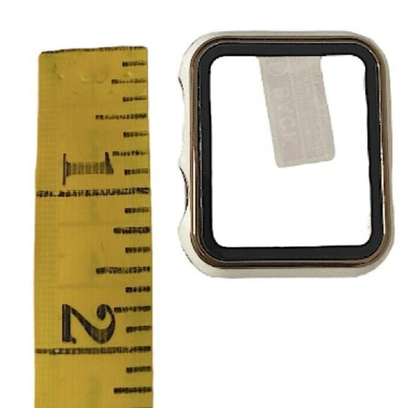 For Apple Watch iWatch Set Of 3 White Screen Protector Case Cover - Picture 3 of 4